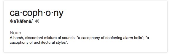 cacaphony - Google Search